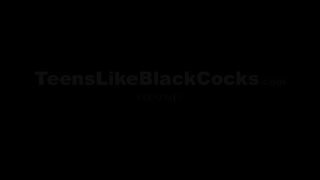 Horny blonde Leah Lee pussy filled with wet cum from Massive black cock
